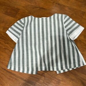 English Factory Blouse Shirt Bow Tie Back NWOT